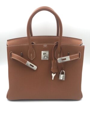 Hermes Birkin 25 Blanc White Himalaya Niloticus Mat Matte Gold