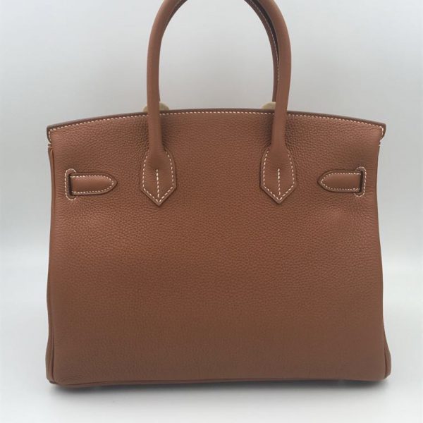 Hermes Birkin 30 Etoupe Togo Palladium Hardware #D - Vendome Monte