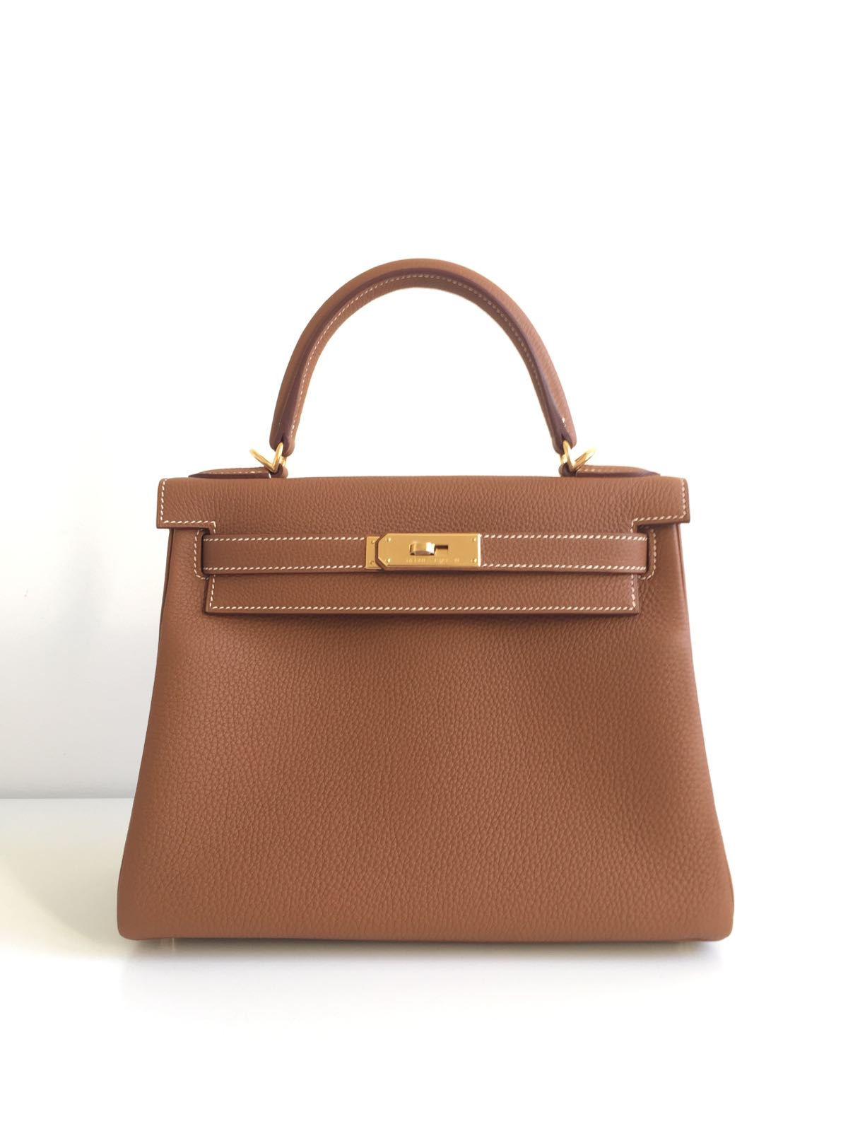 Hermes Kelly Handbag Rose Jaipur Epsom With Gold Hardware 28 Auction