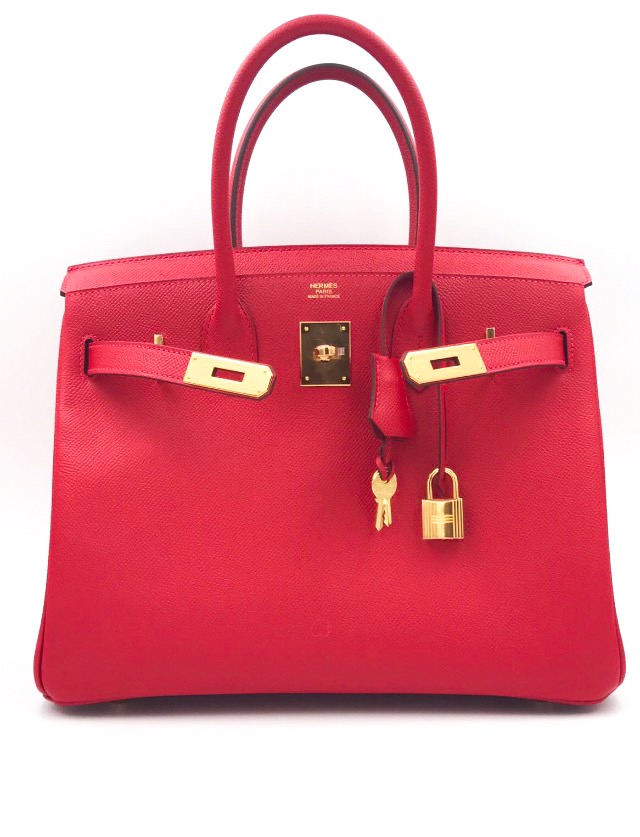 Hermes Birkin 30 Rouge H Togo Gold Hardware #D - Vendome Monte Carlo