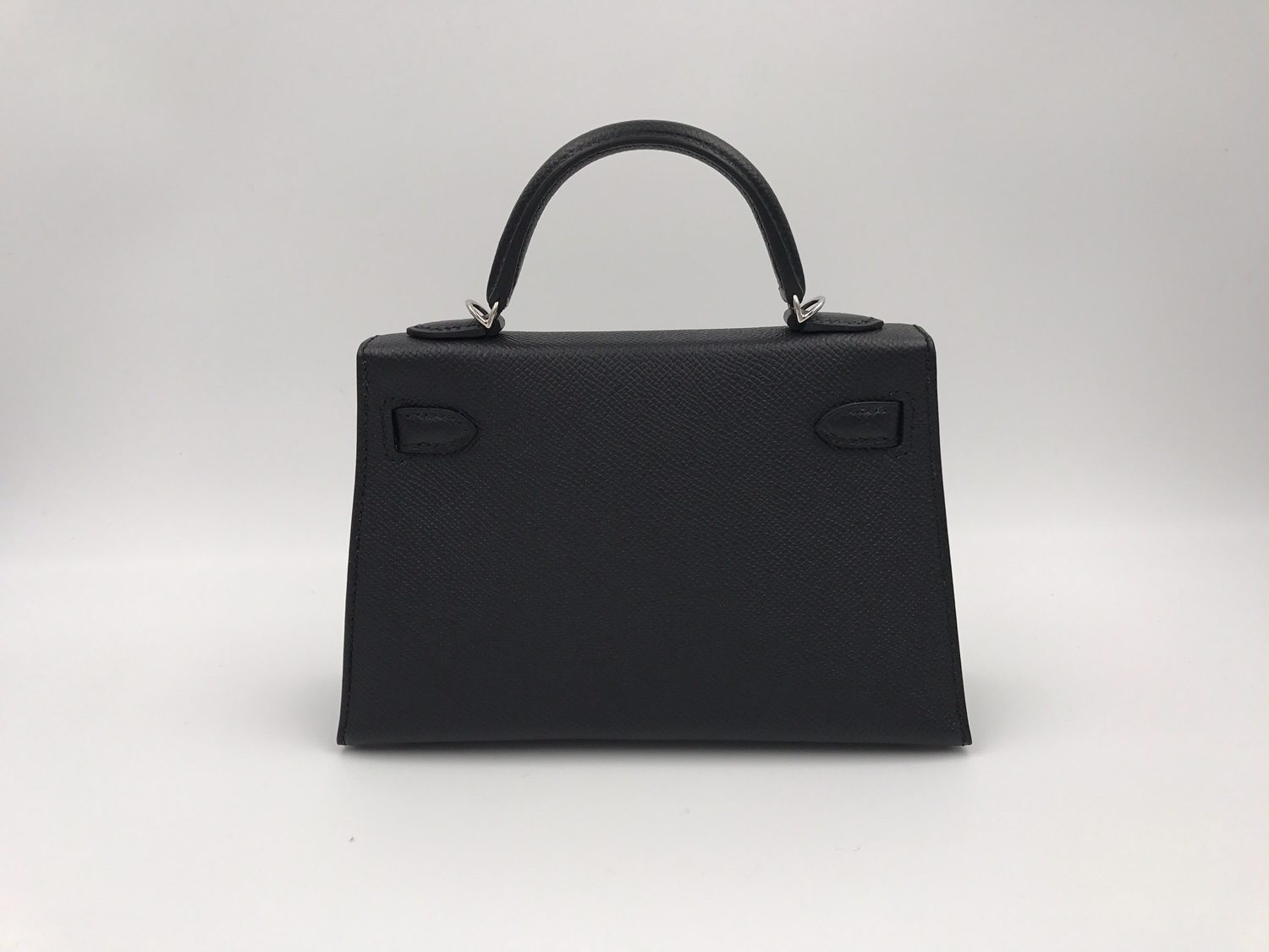 Hermes Kelly 20 Mini Sellier Noir Black Epsom Palladium Hardware ...