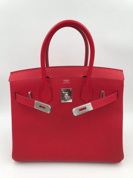 Hermès Birkin 30 Togo Leather Rouge Grenat À 2017