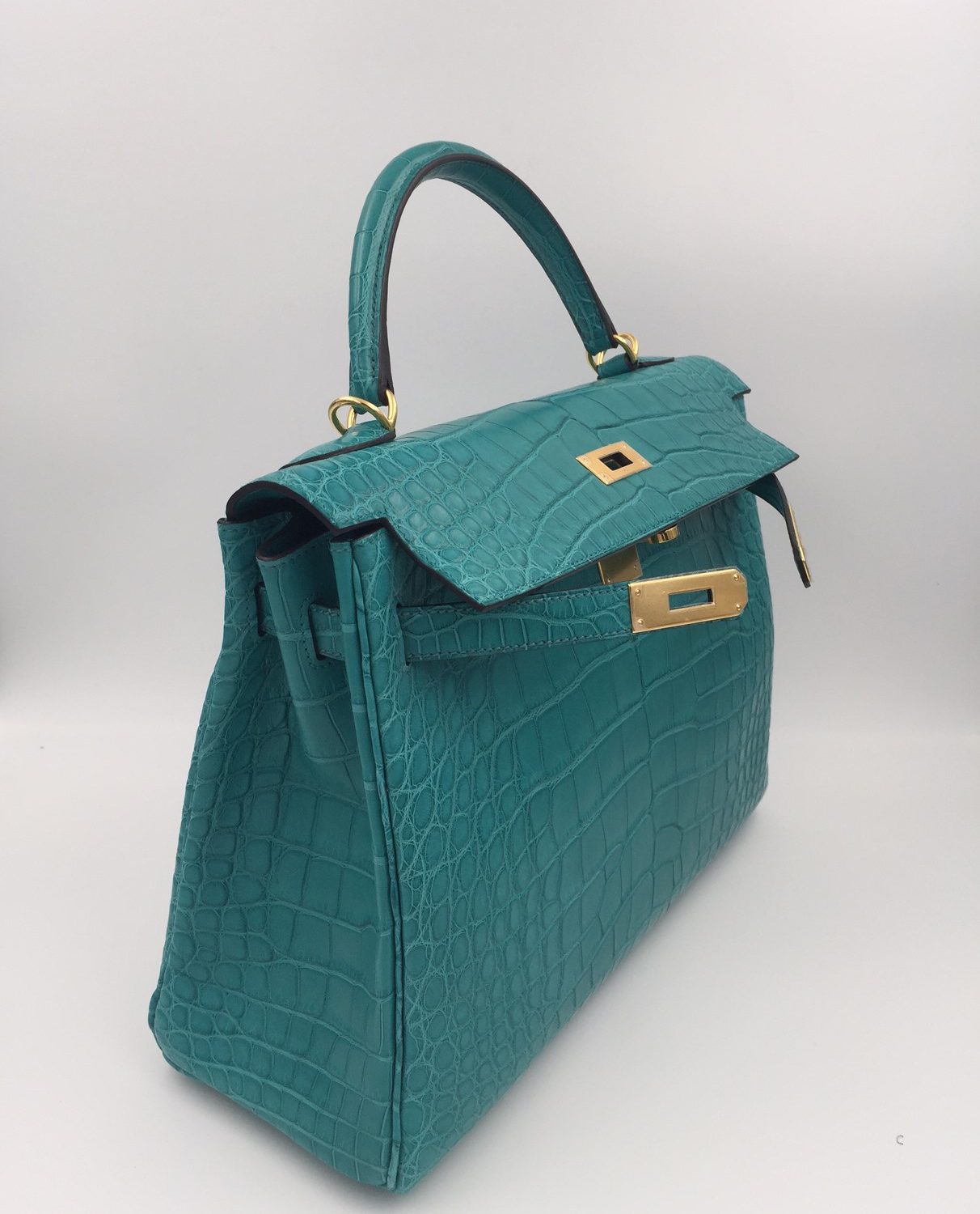 Hermes Birkin 30 Malachite Alligator Mat Matte Gold Hardware #A - Vendome  Monte Carlo