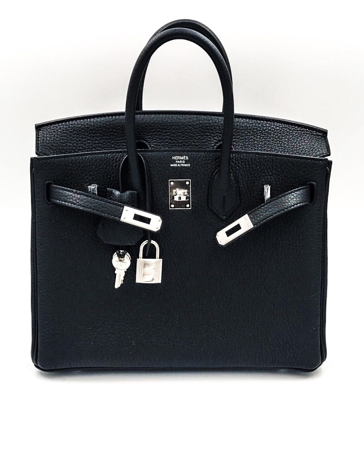 Hermes Birkin 25 Black Togo Palladium Hardware - Vendome