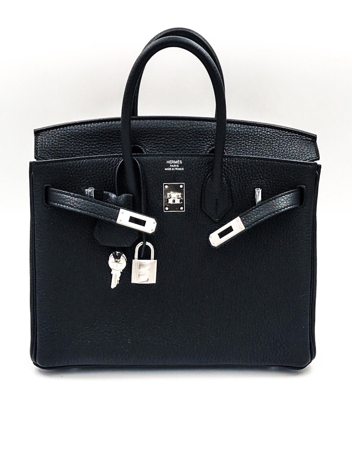 Black Hermes Birkin 25 with Palladium Hardware –