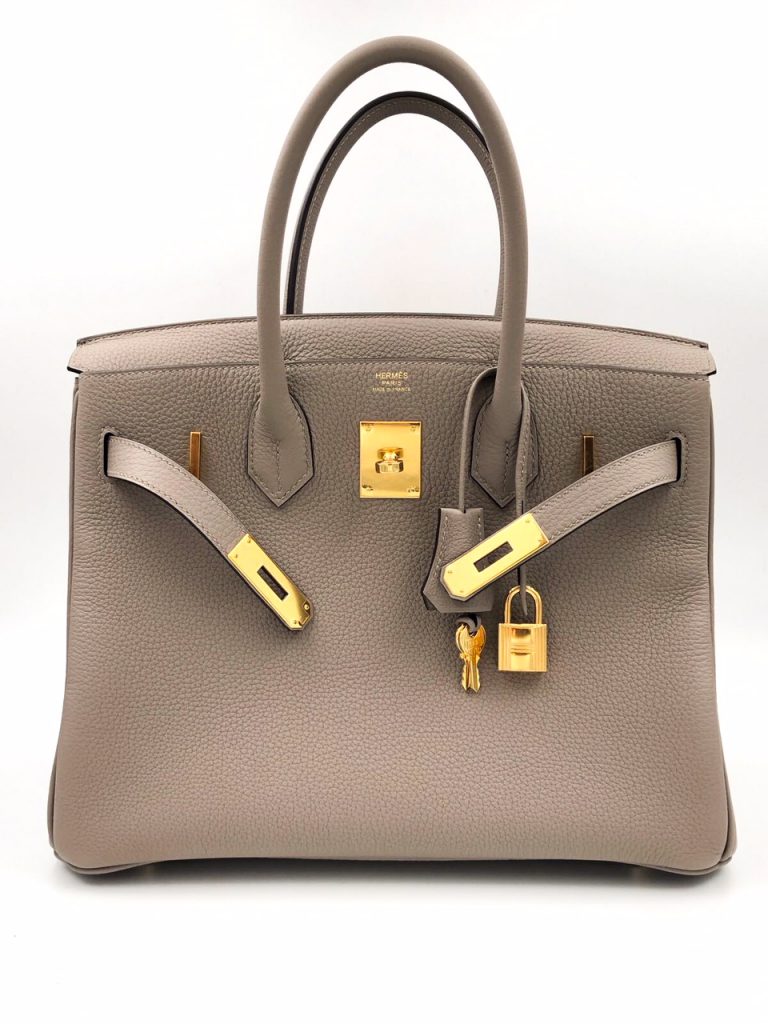 Hermes Birkin 30 Beton Togo Gold Hardware #C - Vendome Monte Carlo