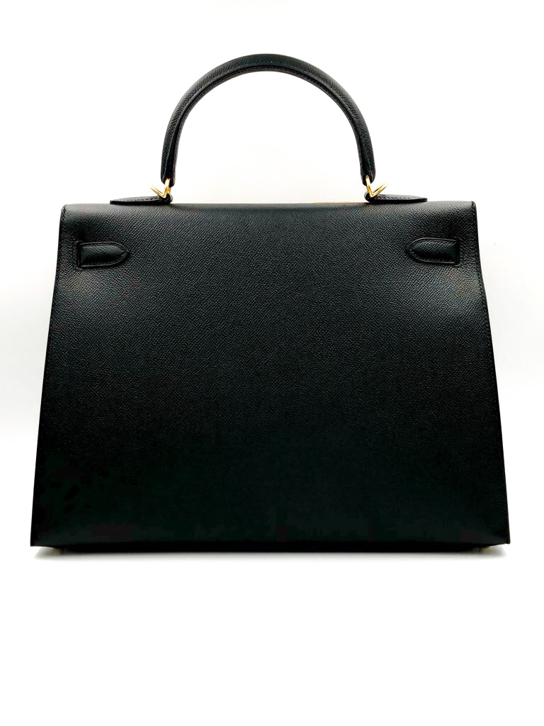 HERMES Epsom Kelly Sellier 32 Black 1183935