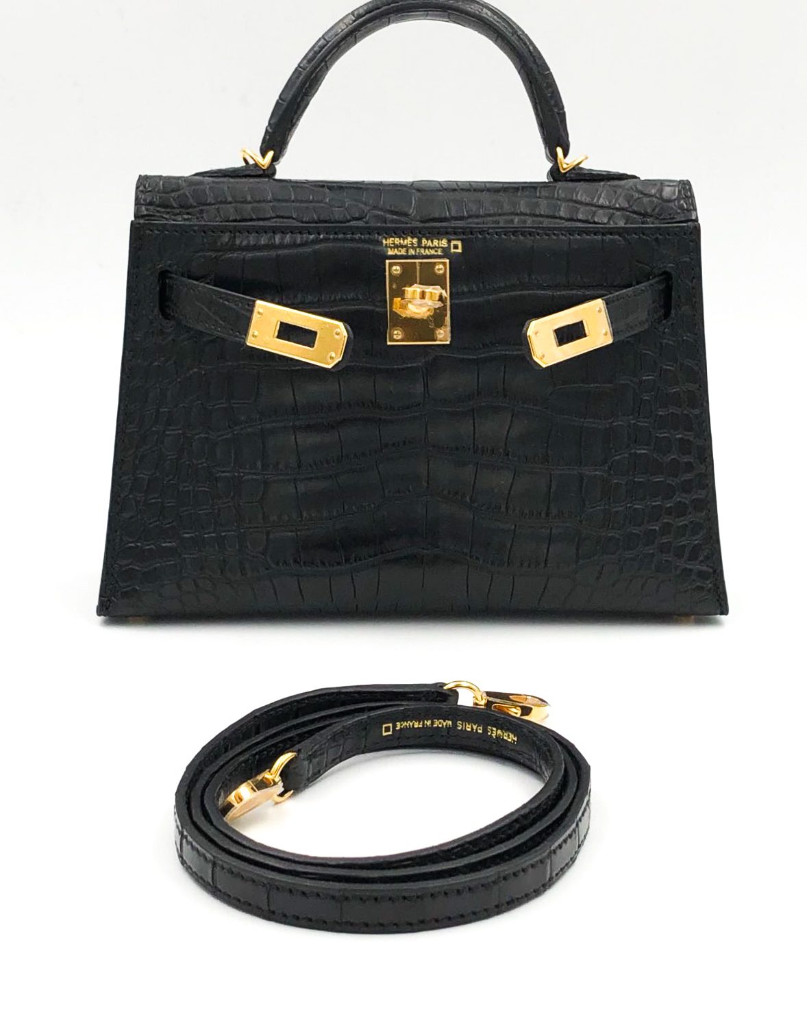 hermes mini kelly crocodile