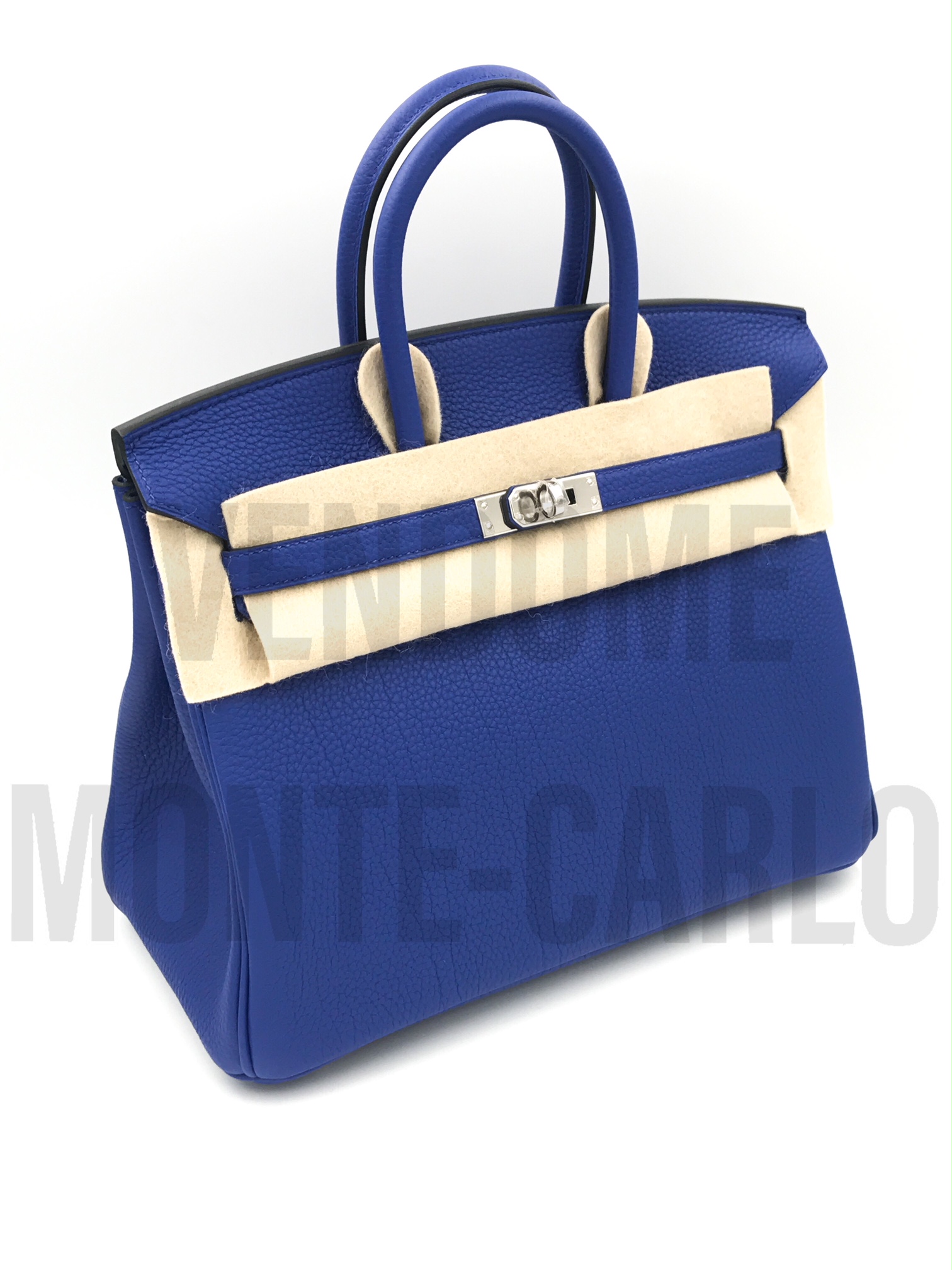 Hermes Birkin 25 Bleu Glacier Togo Palladium Hardware #X - Vendome Monte  Carlo