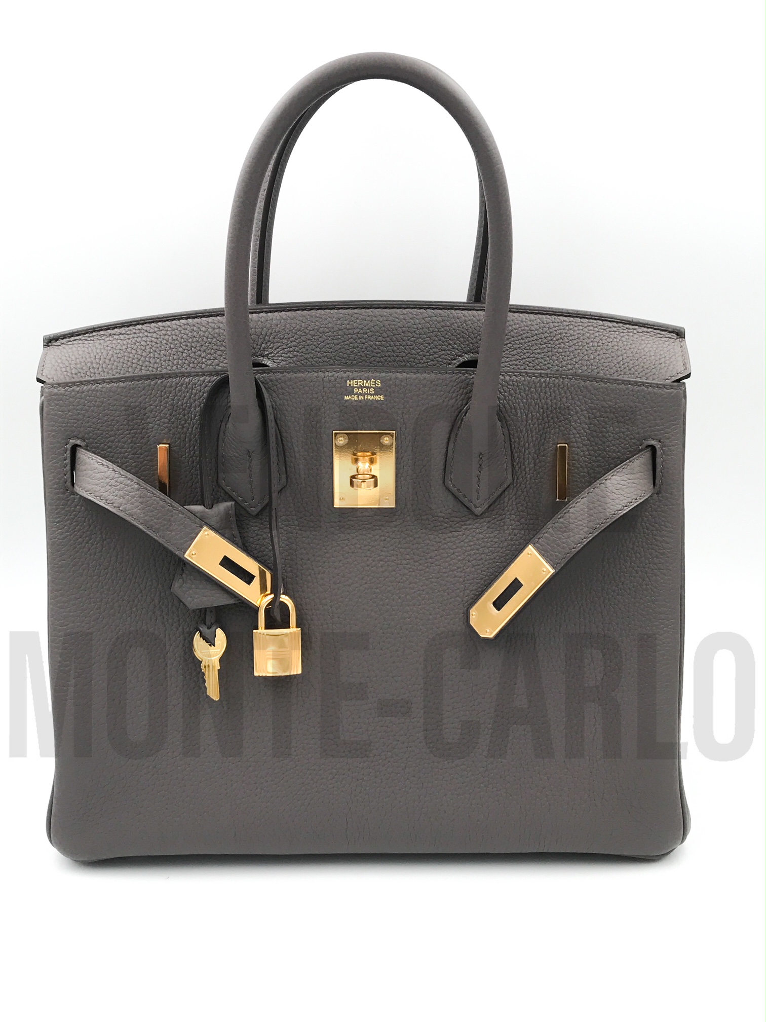 Hermes Birkin 30 Black Togo Gold Hardware - Vendome Monte Carlo