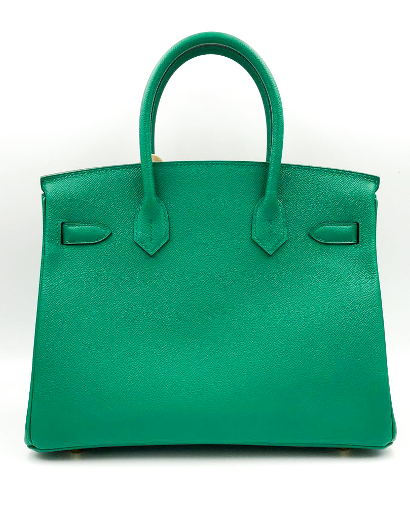 Hermes Birkin 30 Vert Vertigo Epsom Gold Hardware - Vendome Monte Carlo