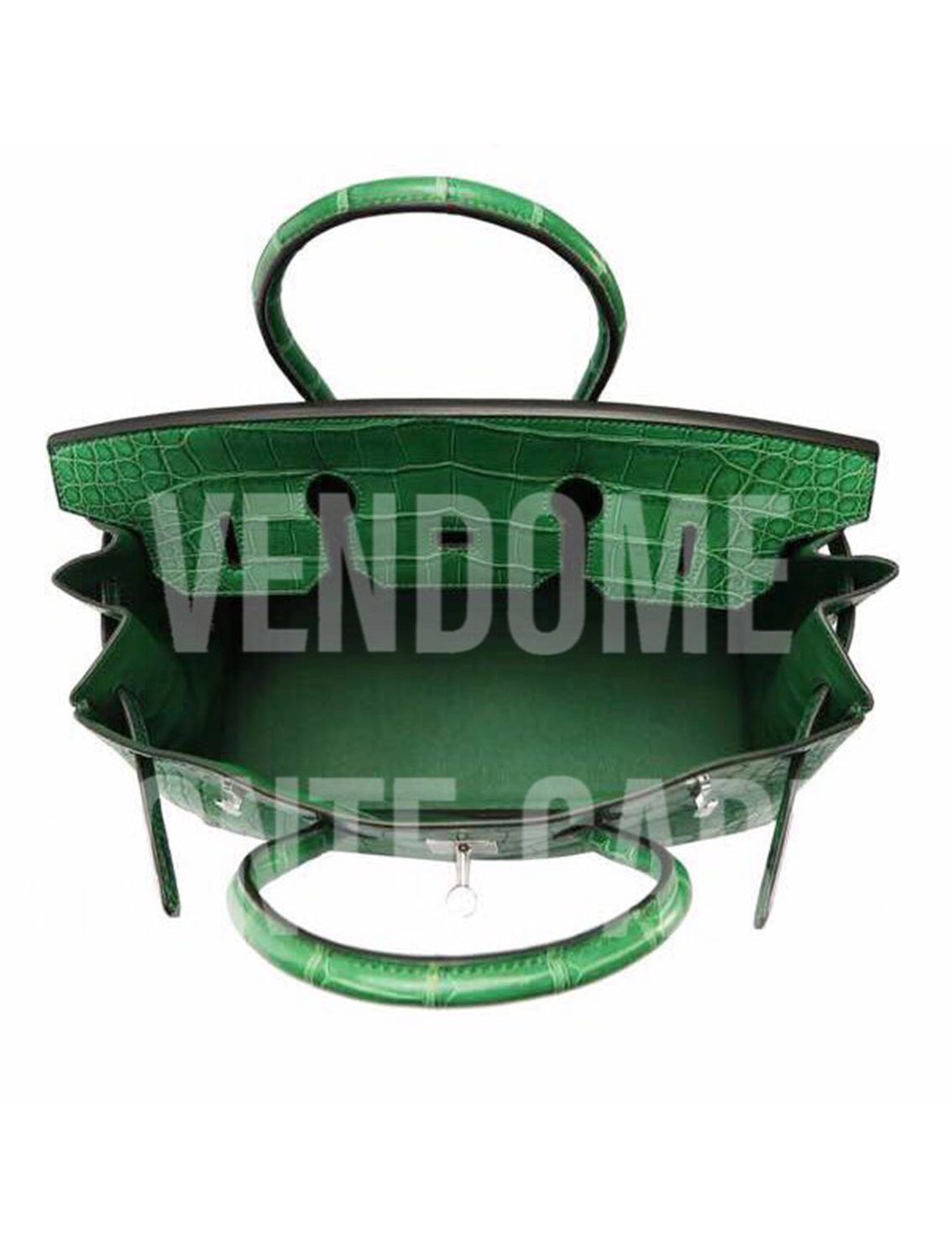 Hermes Birkin 35 Ghillies Beton Alligator Mat Matte/Swift Palladium  Hardware #X - Vendome Monte Carlo