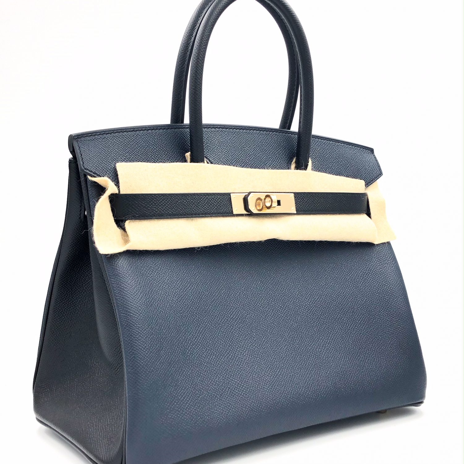 Hermes Kelly 28 Sellier Bleu Indigo Epsom Gold Hardware - Vendome Monte  Carlo