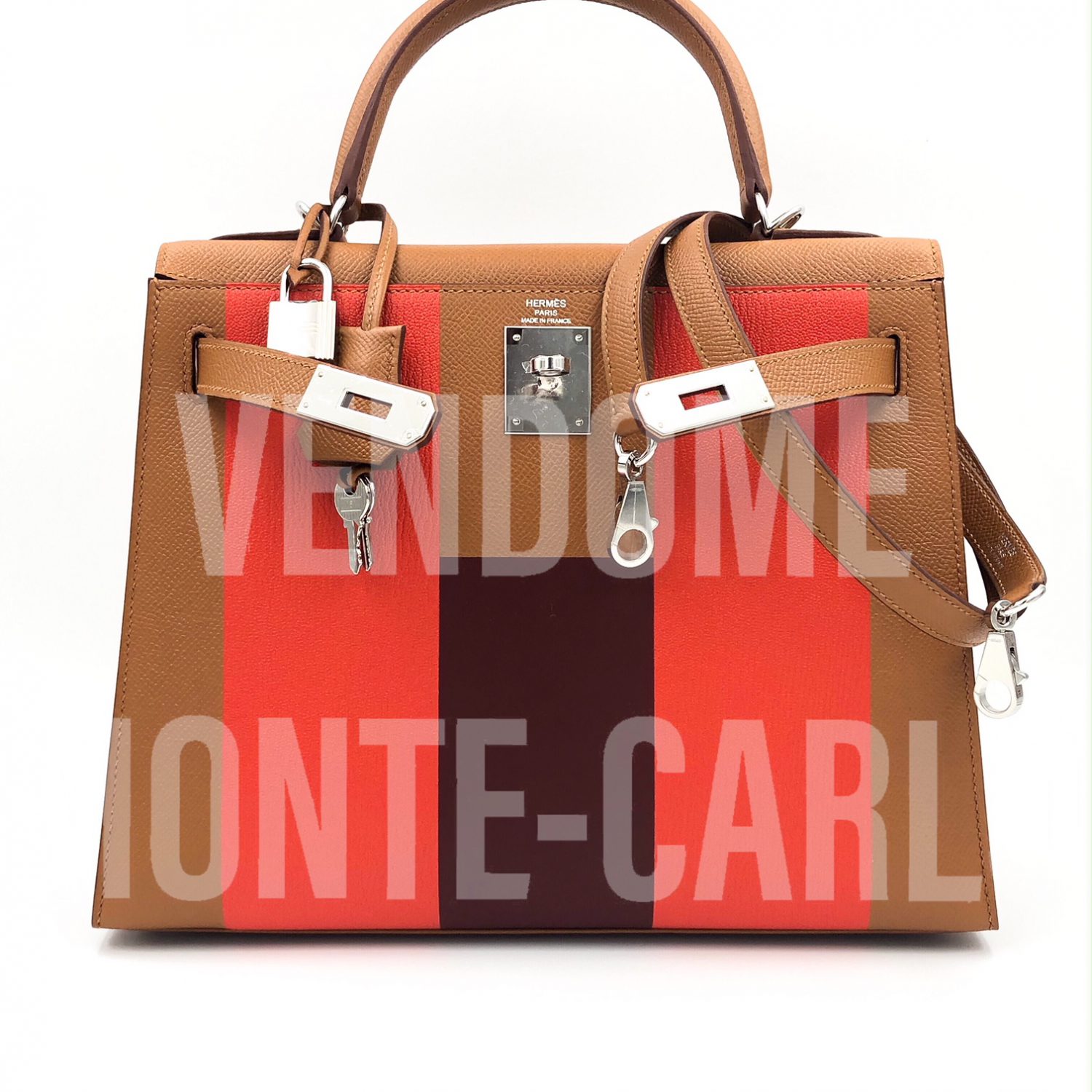 Hermes Kelly 28 Sellier Rouge Grenat Epsom Gold Hardware #C - Vendome Monte  Carlo