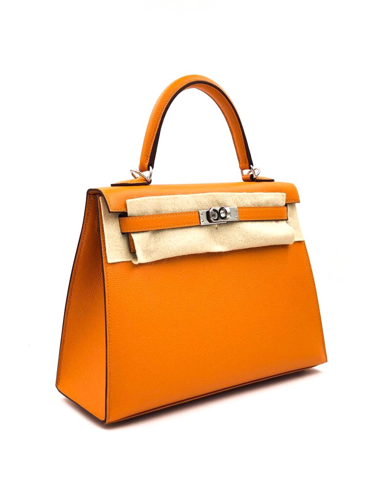 Hermes Birkin 25 Sellier Gold Epsom Palladium Hardware - Vendome