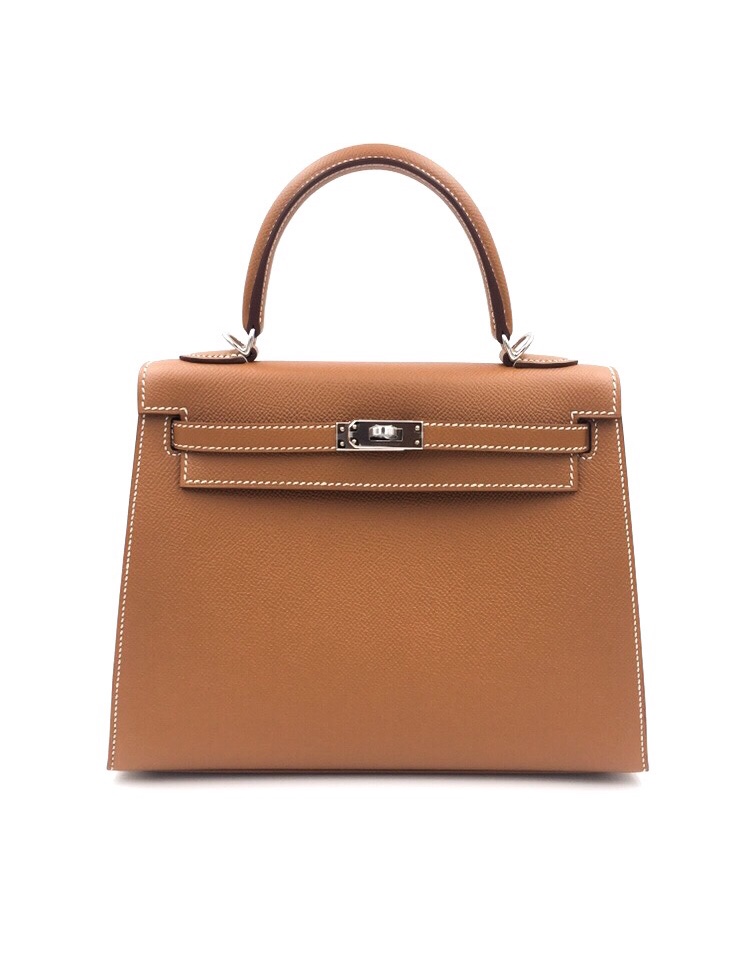 AN ÉTOUPE EPSOM LEATHER SELLIER KELLY 25 WITH PALLADIUM HARDWARE, HERMÈS,  2019