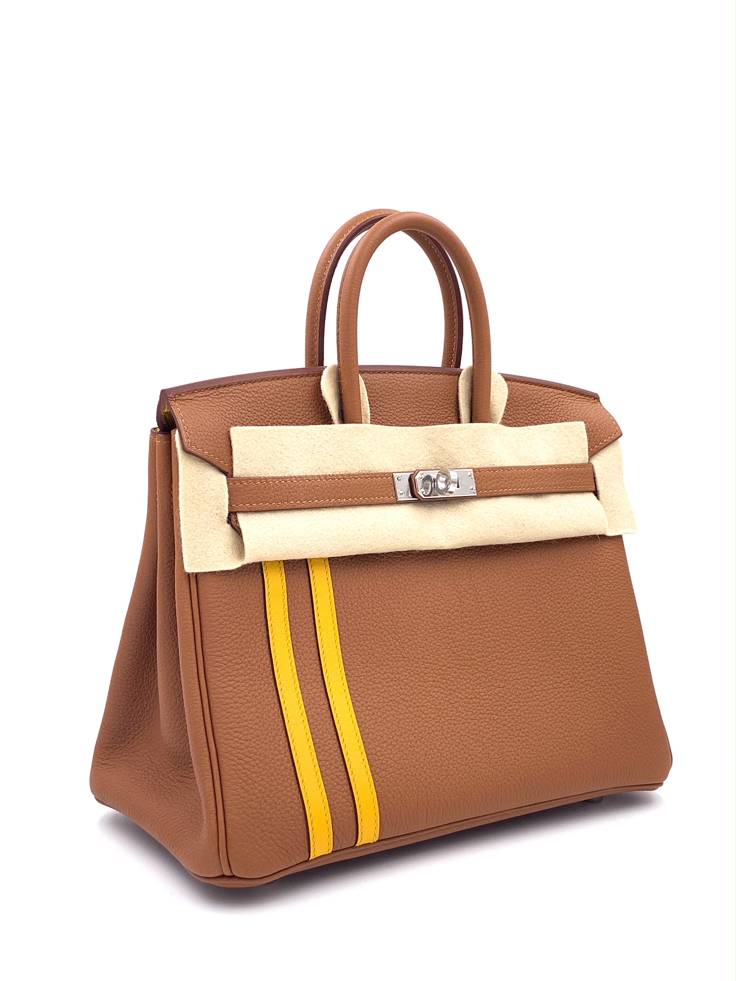 Hermes Kelly 25 Retourne Ambre (Amber) Togo Gold Hardware - Vendome Monte  Carlo