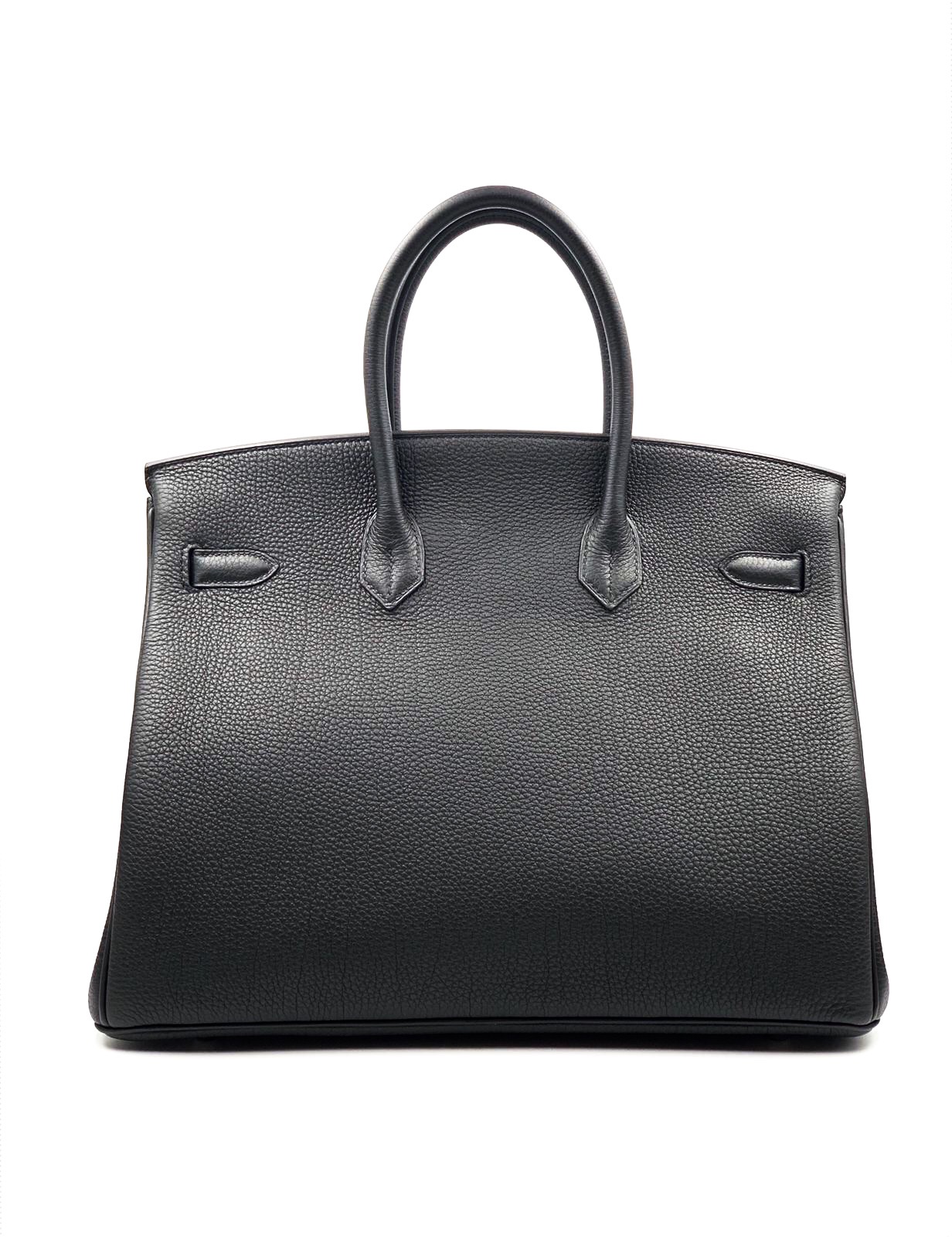 Hermes Black Togo Leather Palladium Plated Birkin 35 Bag