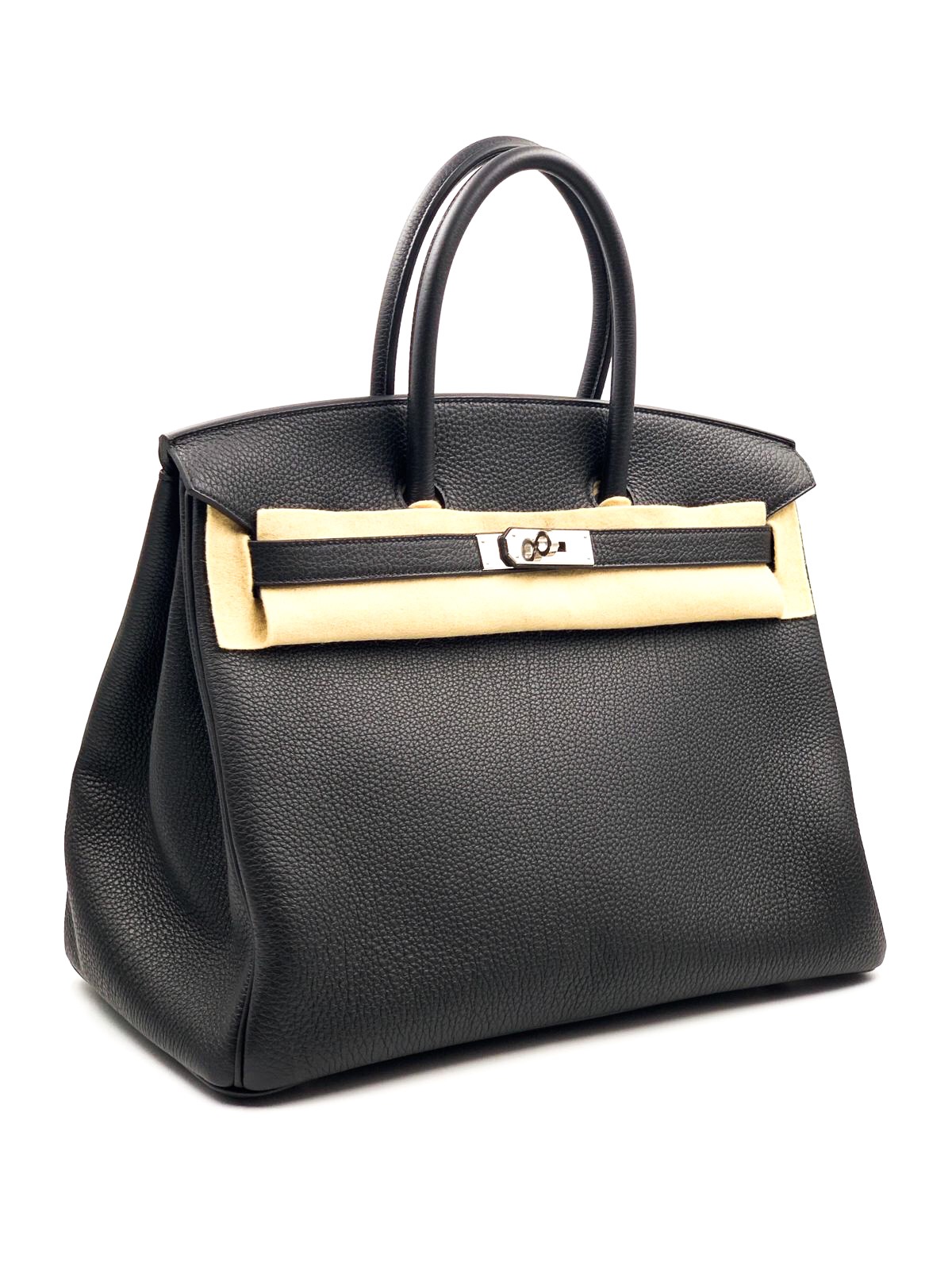 Hermès Black Birkin 35cm of Togo Leather with Palladium Hardware