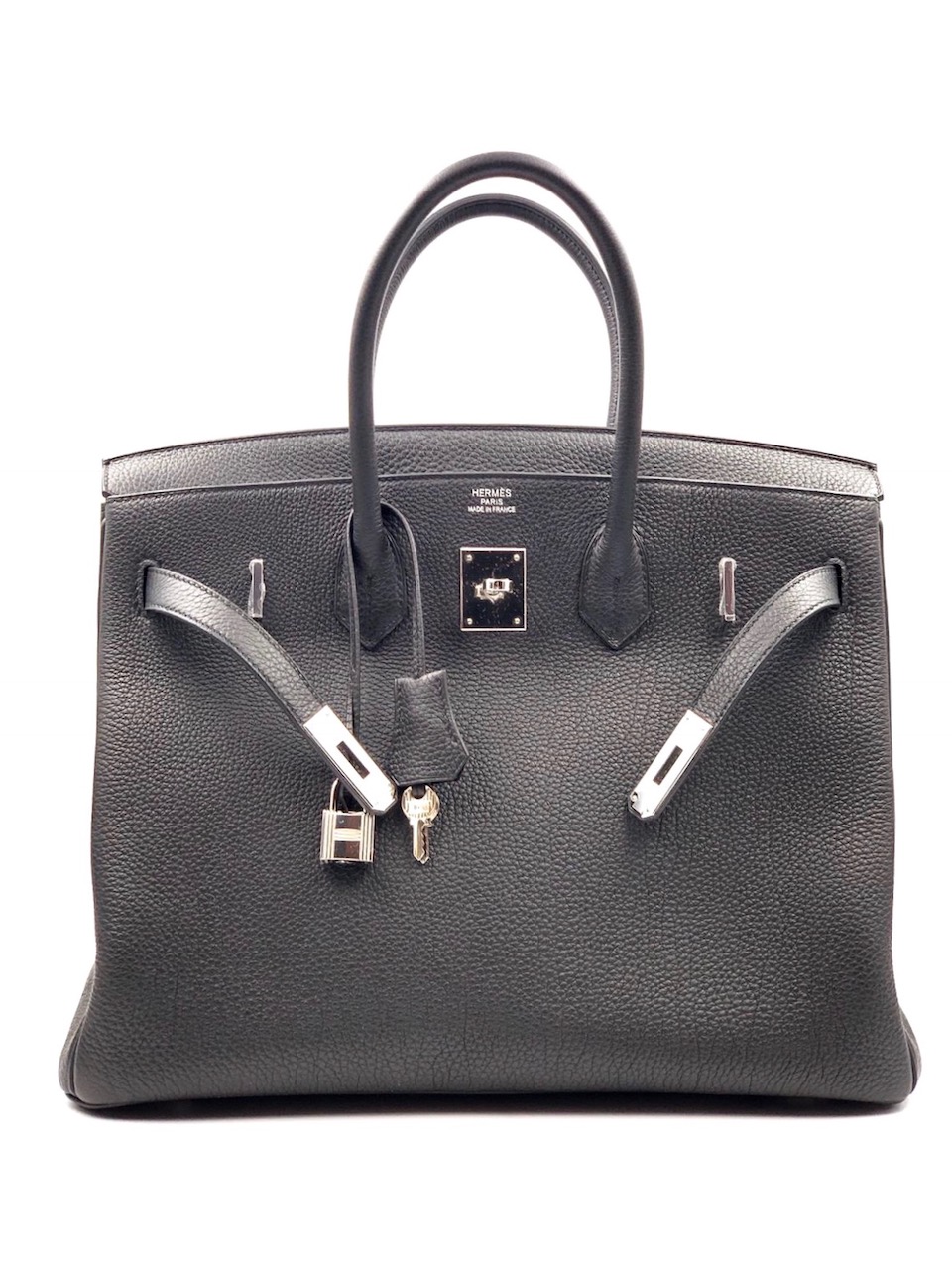 Hermes Birkin 35 Black Togo Palladium Hardware - Vendome Monte Carlo