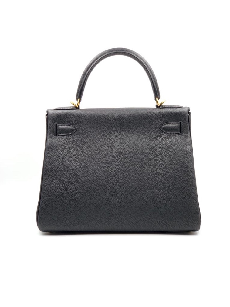 Hermes Kelly 28 Retourné Black Togo Gold Hardware #C - Vendome Monte Carlo