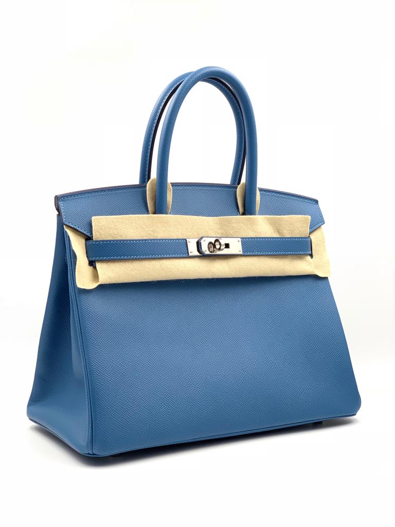 Hermès Bleu Du Nord Birkin 30cm of Epsom Leather with Palladium Hardware, Handbags and Accessories Online, 2019