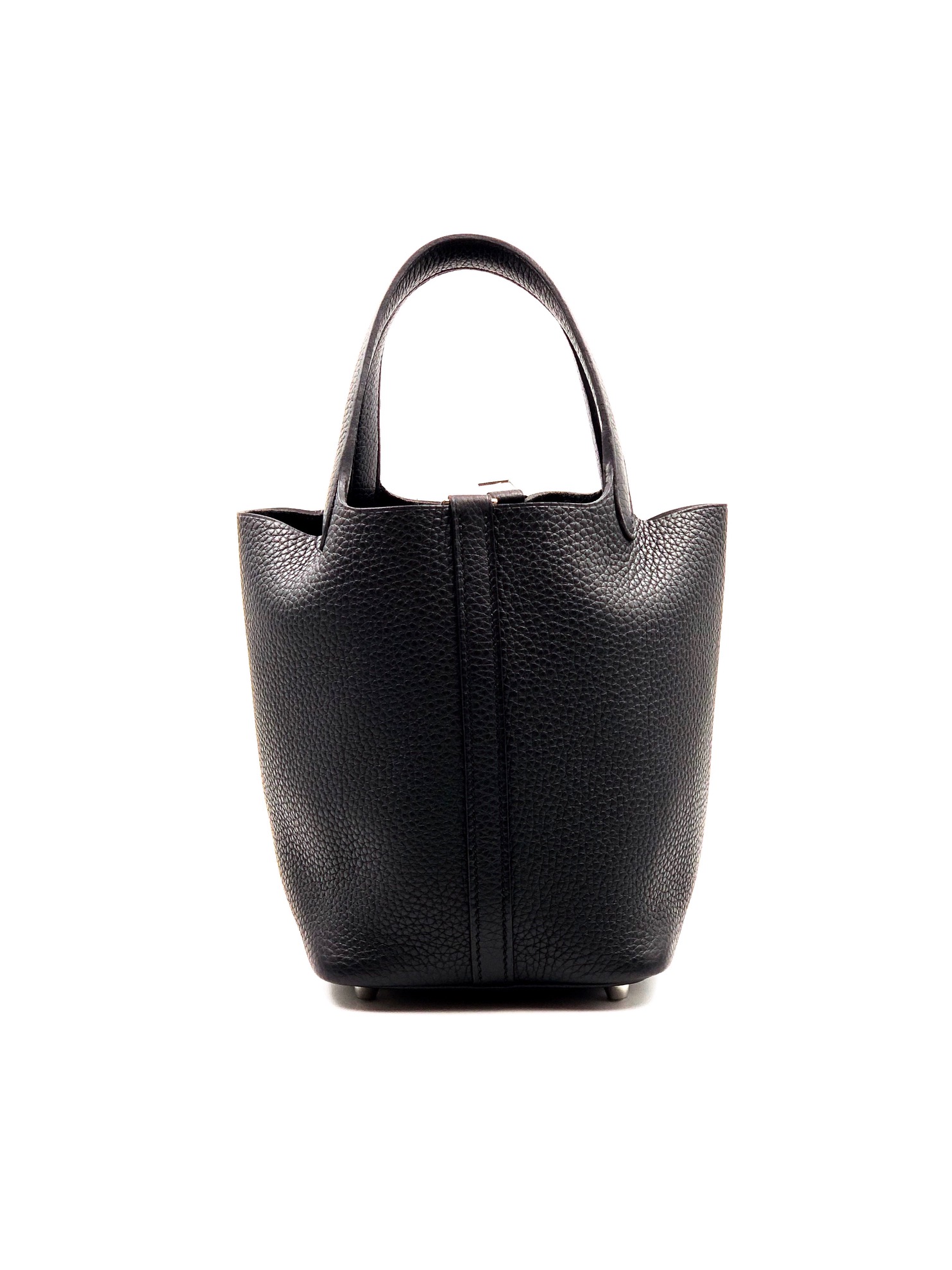 Hermes Noir Black Picotin Lock 18 PM Handbag Bag