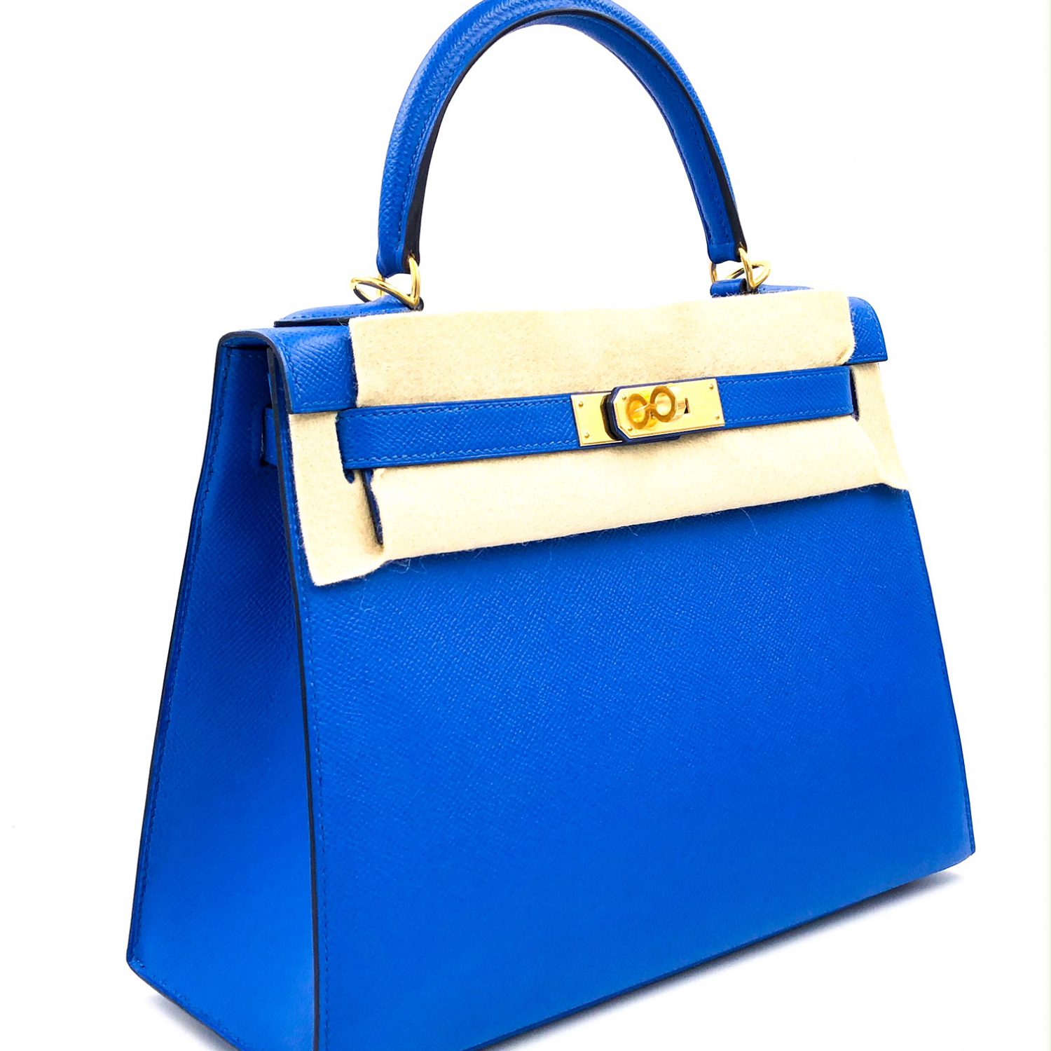 Hermes Kelly 28 Sellier Bleu Zellige 