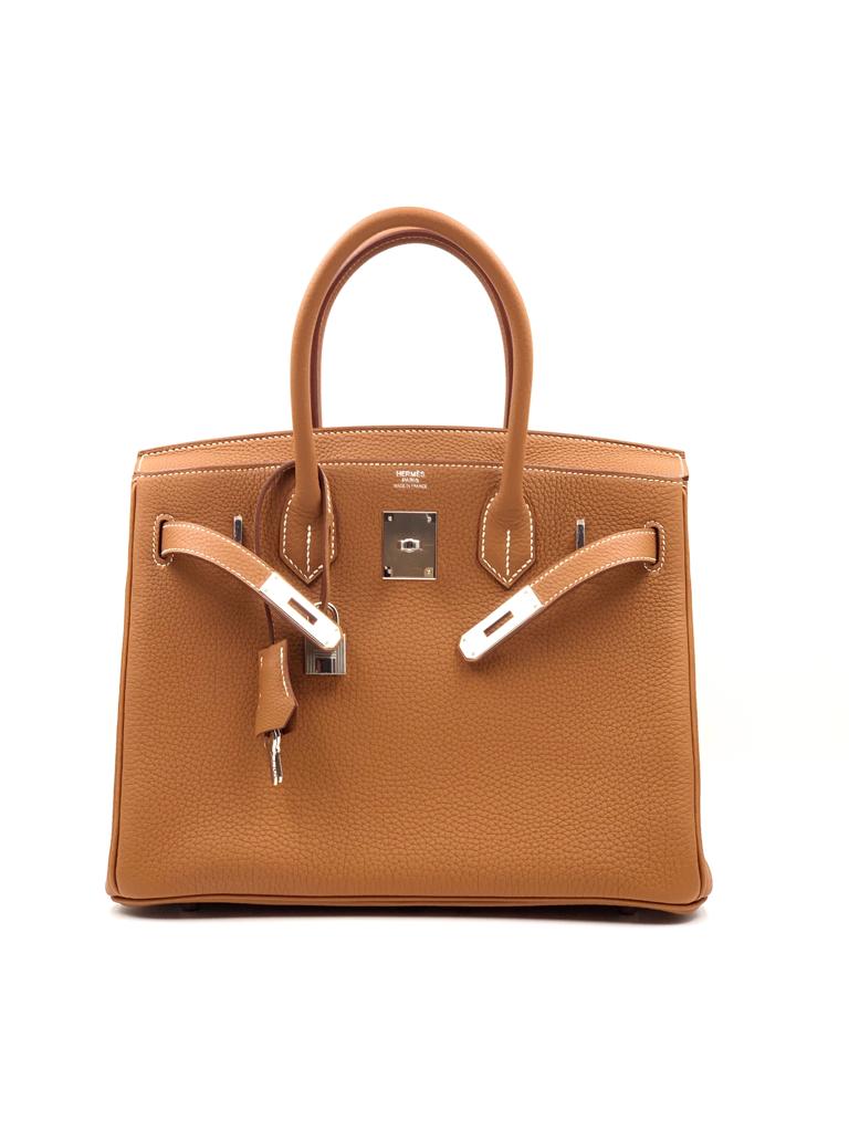 Hermes Birkin 30 Gold Togo Palladium 