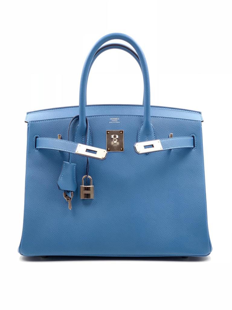 Hermes Birkin 30 Deep Blue Togo Gold Hardware #D - Vendome Monte Carlo