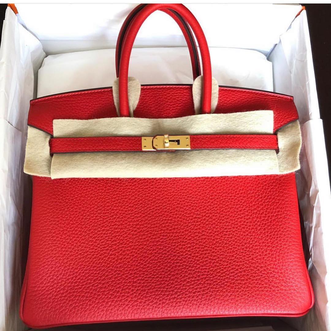 hermes birkin 25 red