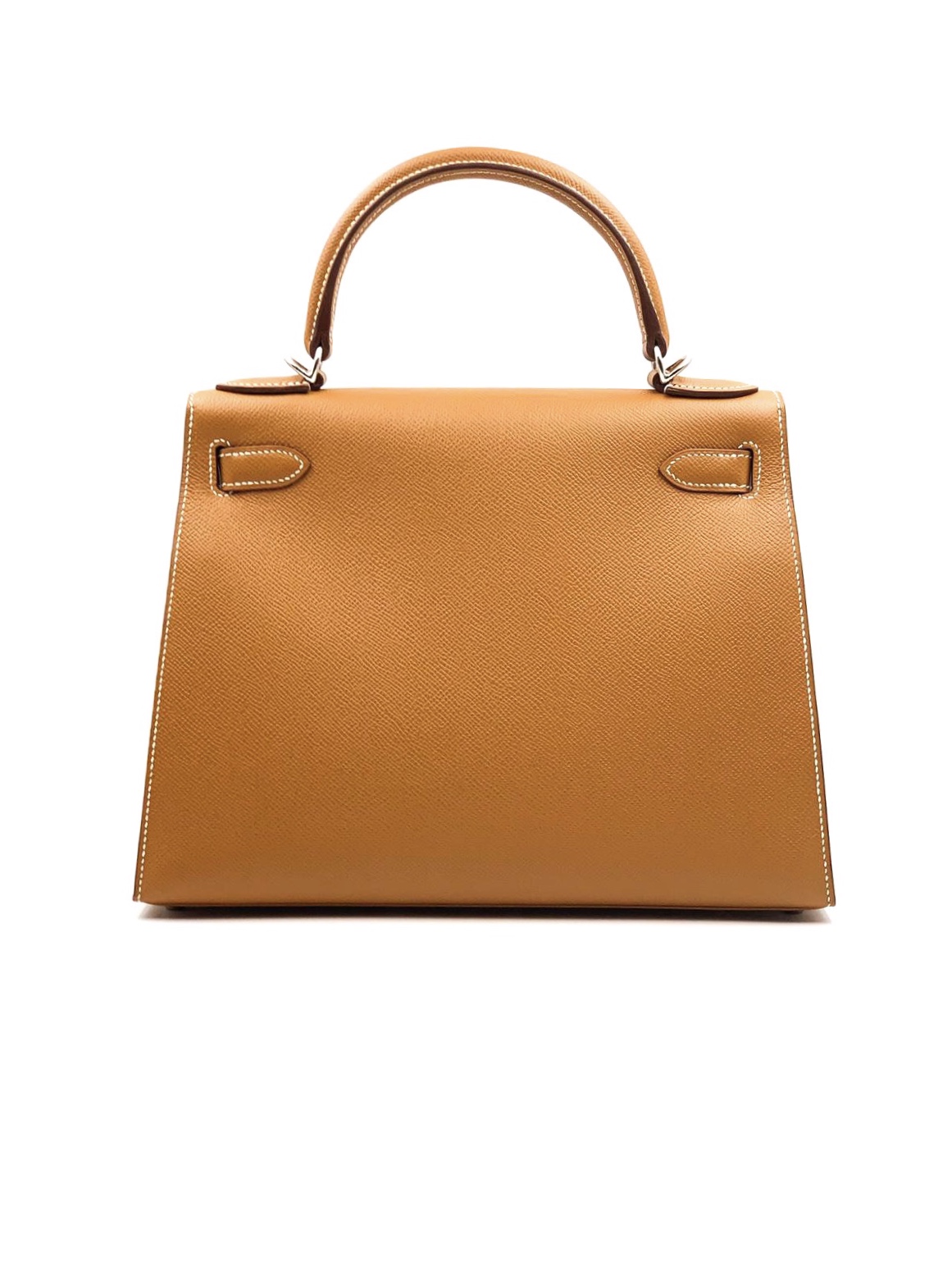 Hermes Kelly 28 Sellier Natural Barenia Palladium Hardware #C - Vendome  Monte Carlo