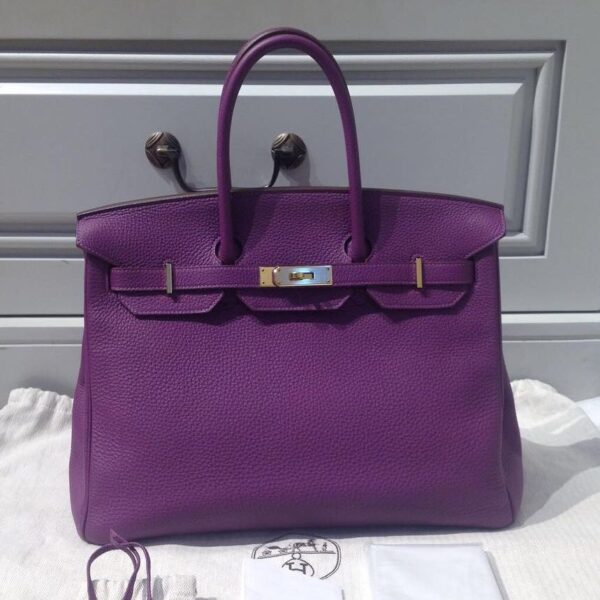 Hermes Birkin 35 Anemone Togo Palladium Hardware #R - Vendome Monte Carlo