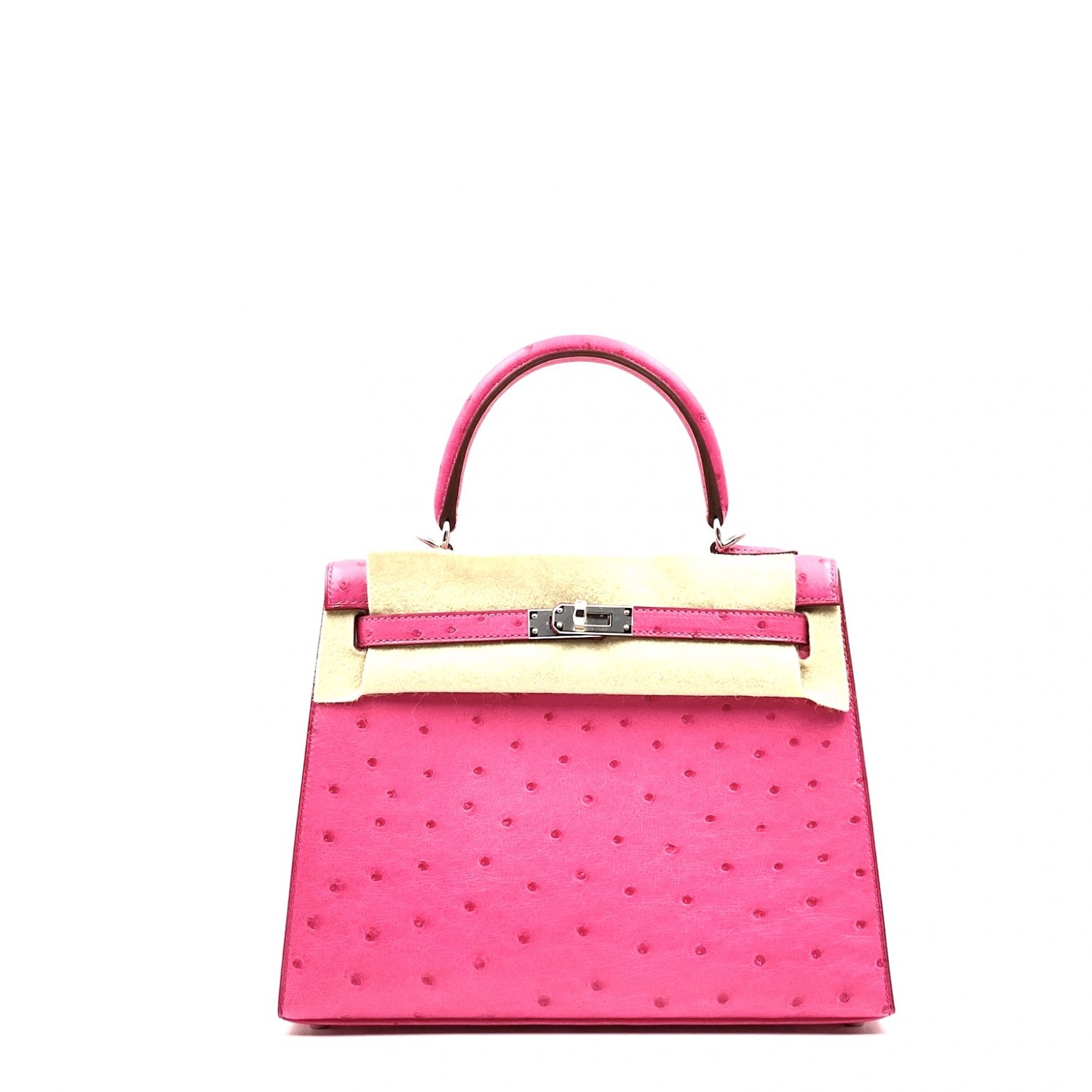 Hermes Birkin 30 Fuchsia Ostrich Palladium Hardware 