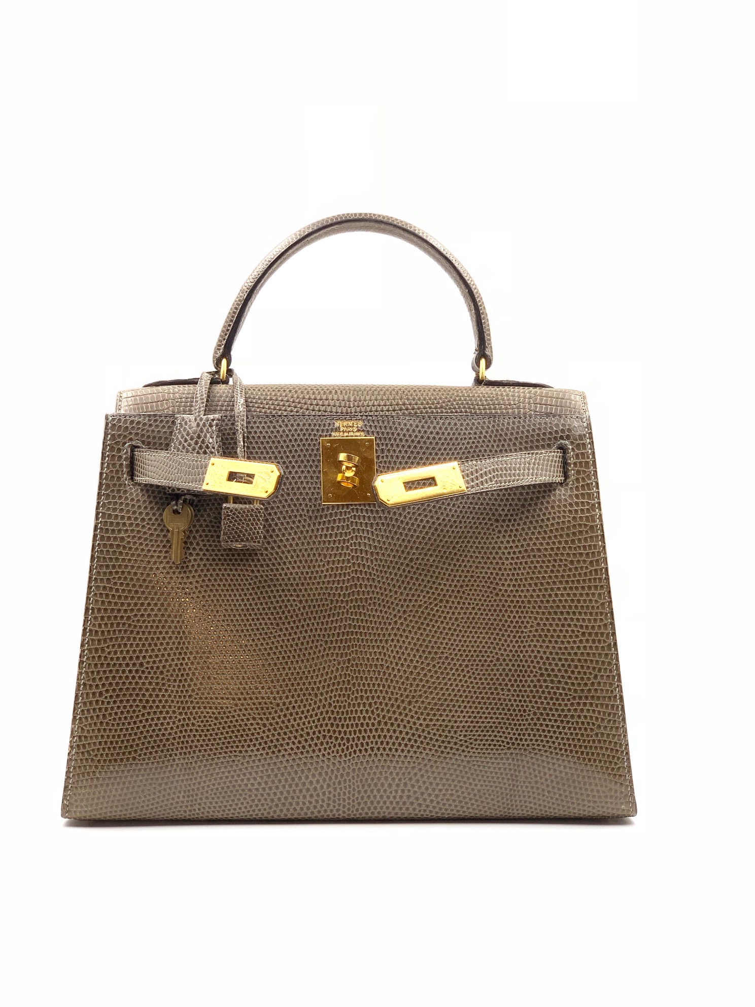 Lizard kelly bag on sale