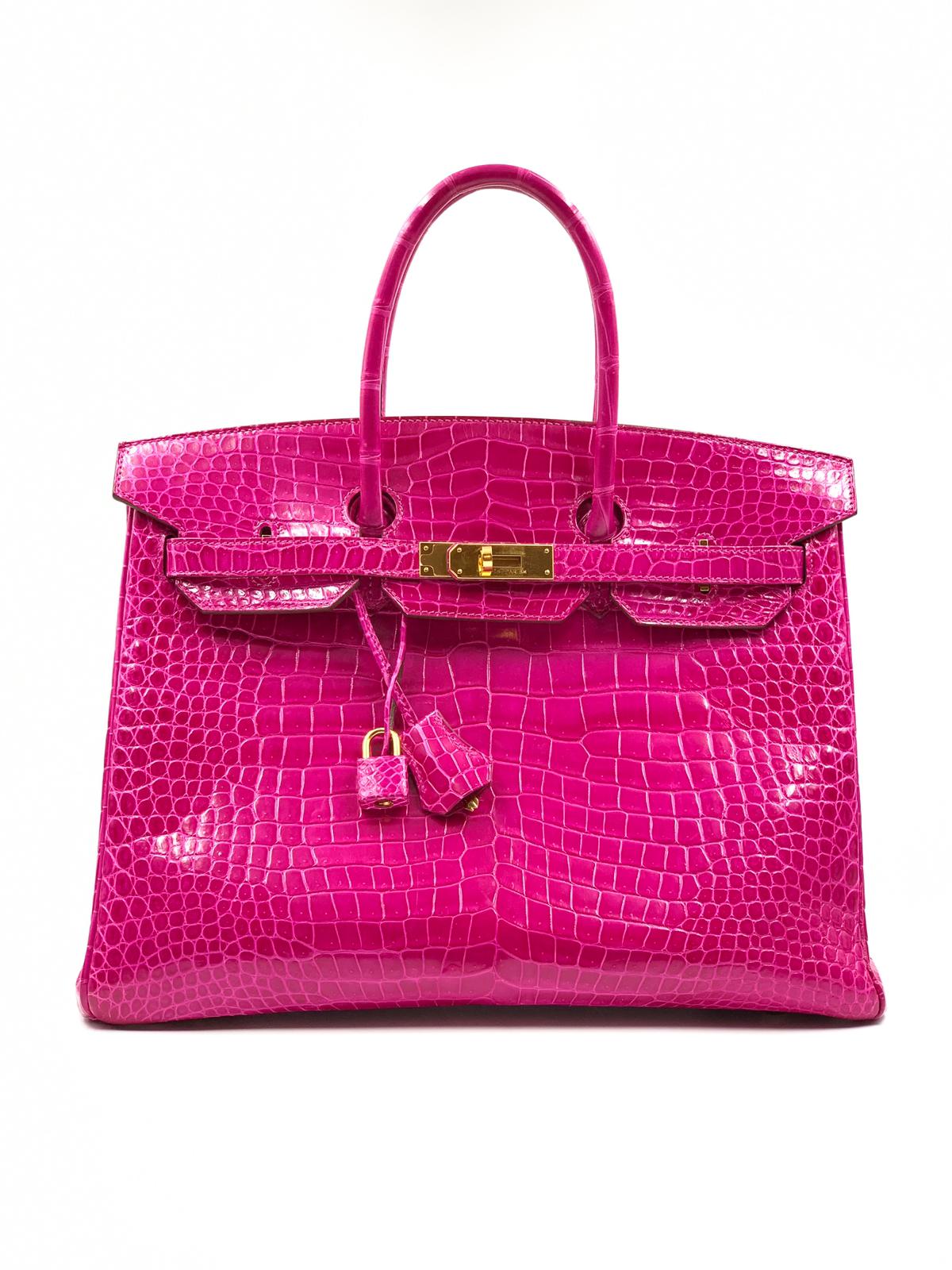 Hermes Shiny Porosus Crocodile Skin Birkin