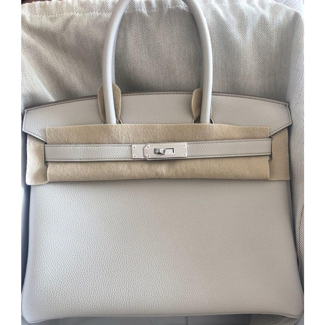 Hermes Birkin 30 Beton Togo Palladium Hardware #C - Vendome Monte Carlo