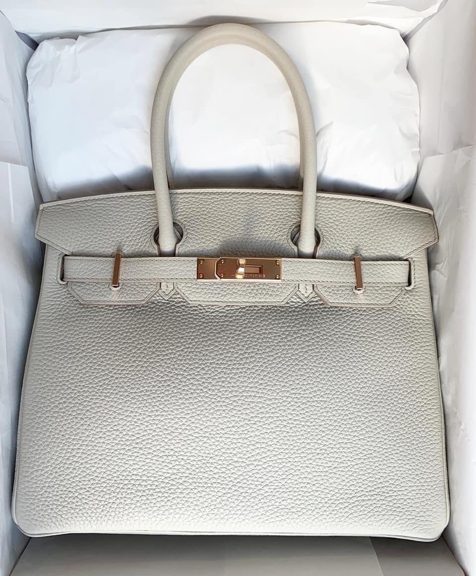 hermes rose gold birkin bag