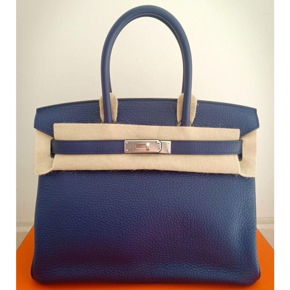 Hermes Evelyne Mini in Bleu encre