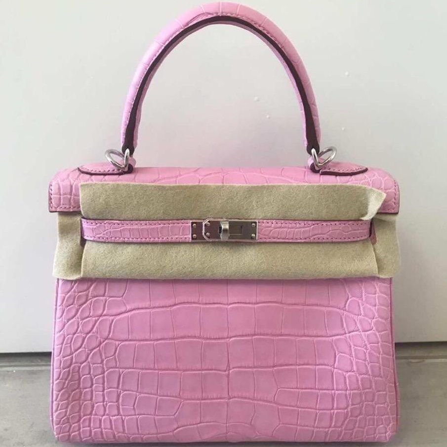 pink crocodile birkin