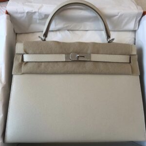 Hermes Kelly 20 Mini Sellier Jade Shiny Porosus Palladium Hardware -  Vendome Monte Carlo