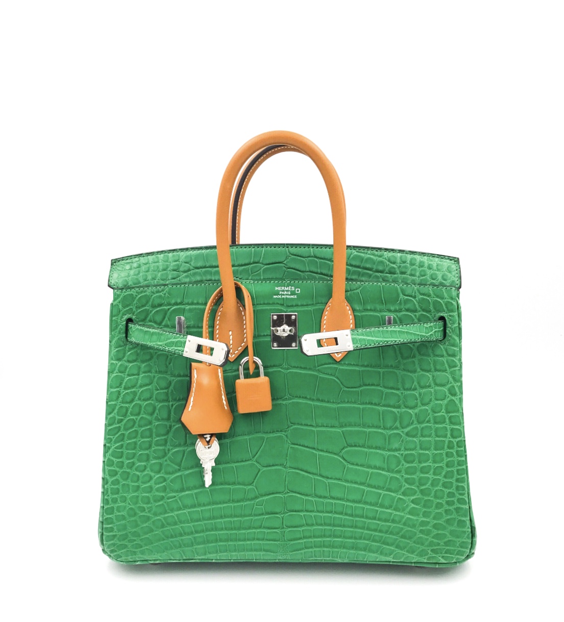 HERMES BIRKIN 40 Clemence leather Natural sable 〇Y Engraving Hand