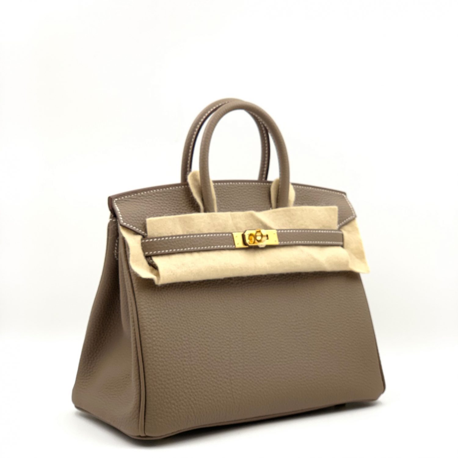 HERMES Togo Birkin 25 Etoupe 223987