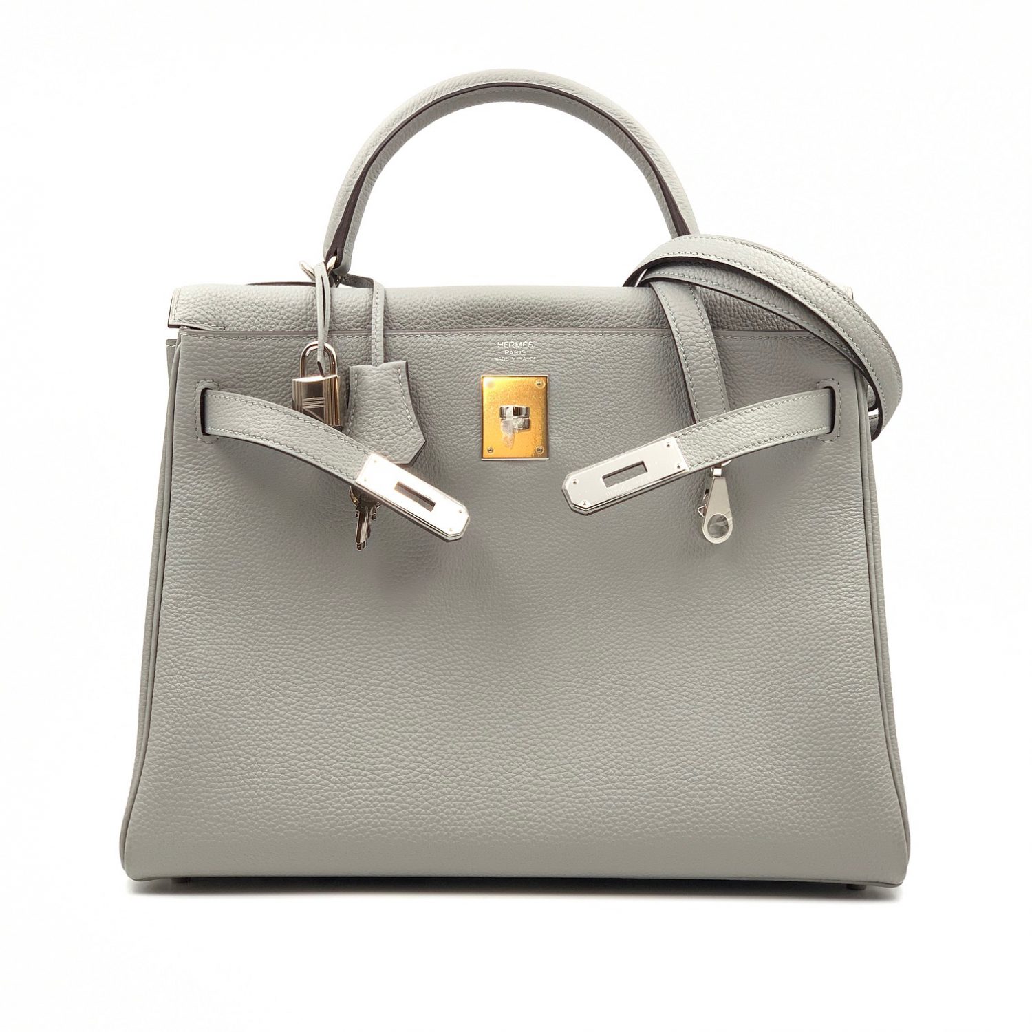 Hermes Birkin Bag 30cm Gris Mouette Togo Palladium Hardware