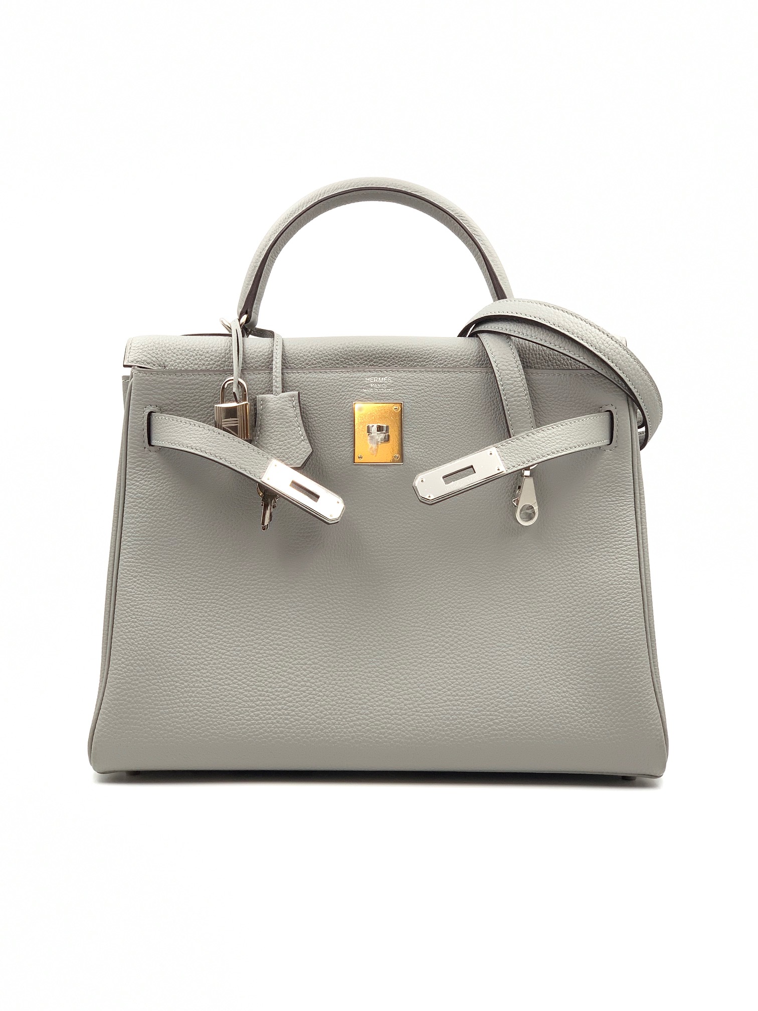 Hermes kelly gris mouette sale