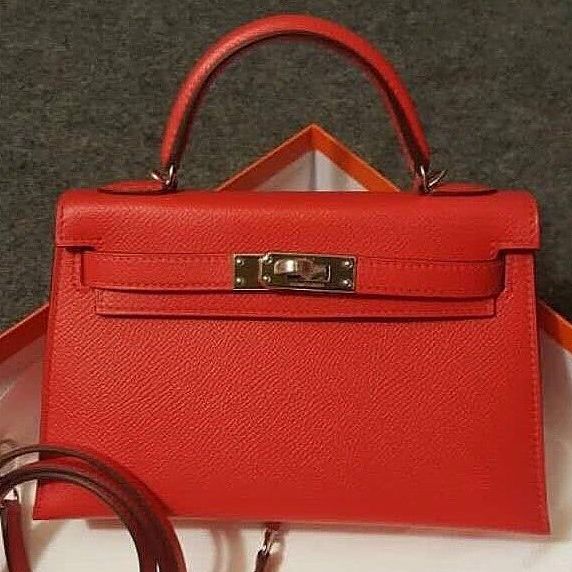 Hermes Kelly 20 Mini Sellier Rouge 