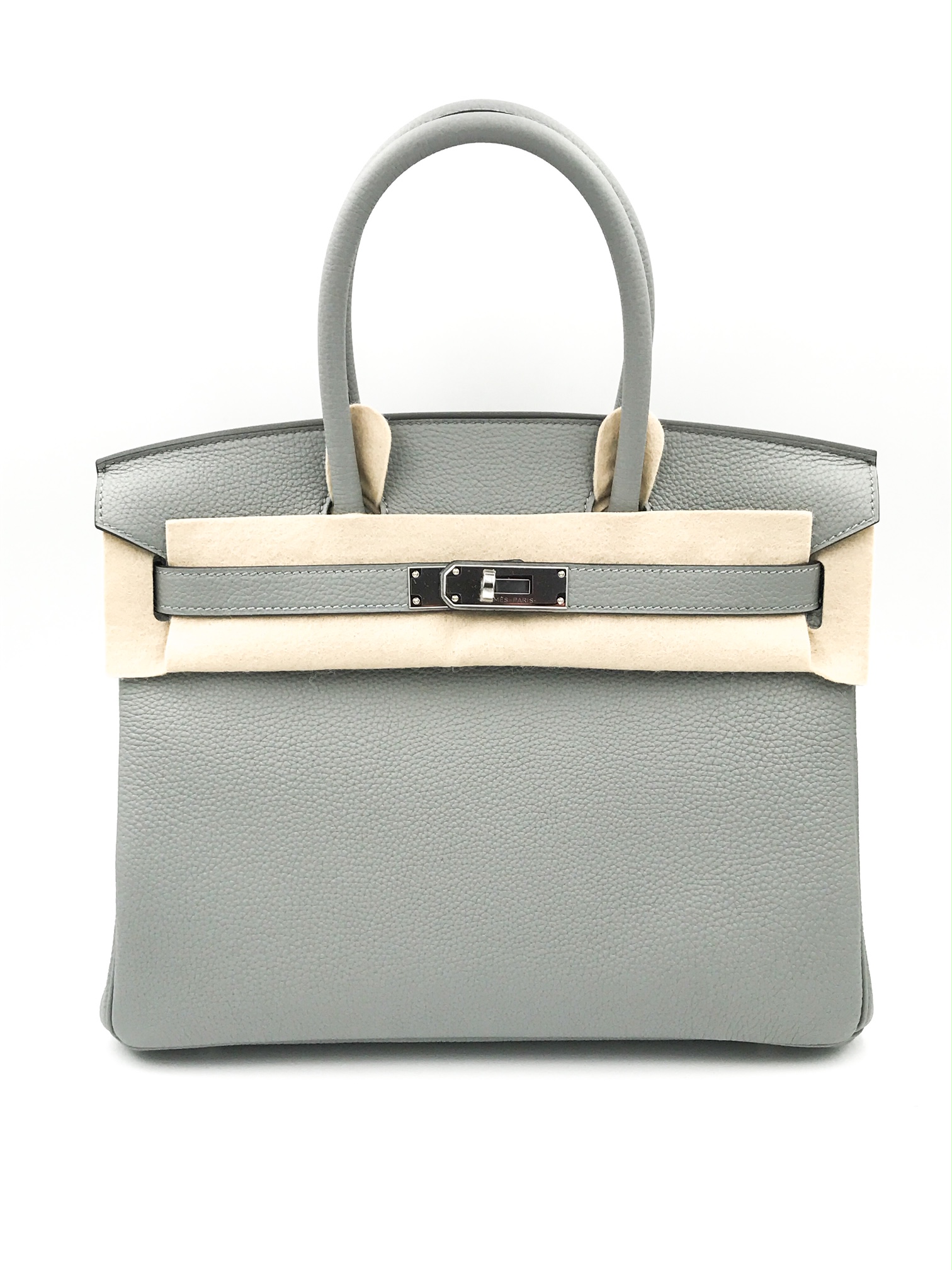 Hermes Birkin 30 Gris Tourterelle Togo Palladium Hardware - Vendome Monte  Carlo