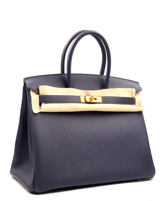 Hermès Birkin 35 Bleu Nuit Togo Gold Hardware GHW — The French Hunter