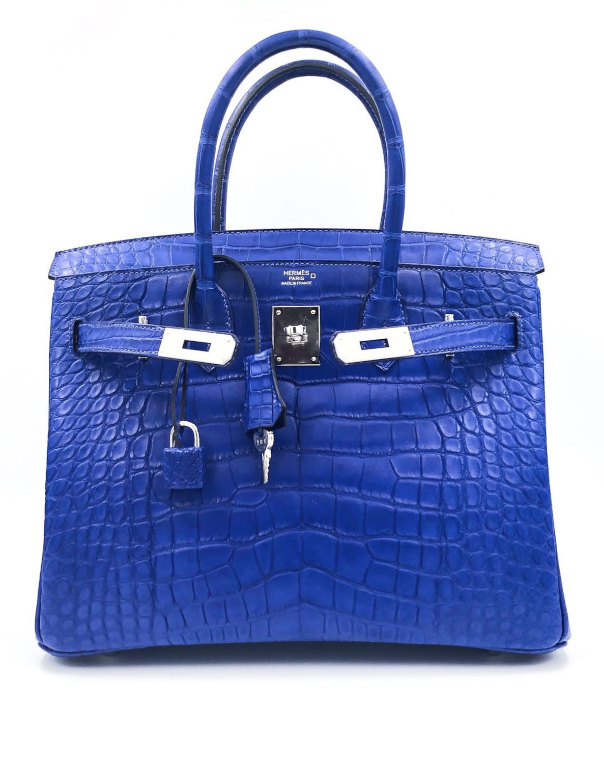 Birkin 30 Blue Sapphire Matte Crocodile