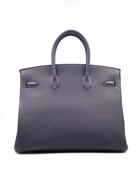 Hermes Birkin 35 Bleu Nuit Togo Gold Hardware - Vendome Monte Carlo